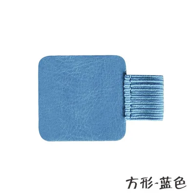 blue fangxing Креативный самоклеящийся кожаный зажим для ручек Тканевый блокнот Ручка Зажим ручка для записной книжки держатель аксессуары для ноутбуков - Цвет: blue fangxing