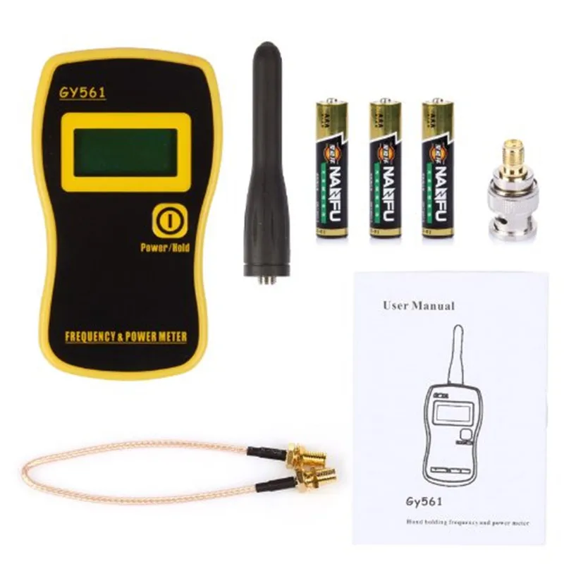 Practical GY561 Mini Handheld Frequency Counter Meter Power Measuring for Two-way Radio Measuring Tool Frequency Meters