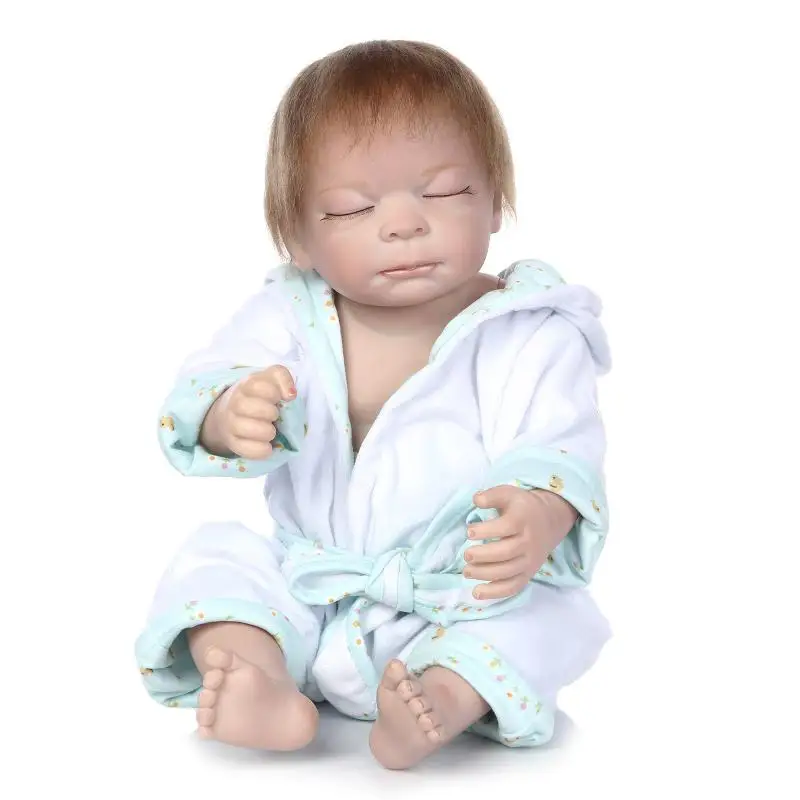 50 см реалистичные куклы новорожденных детские игрушки силиконовые мальчик и