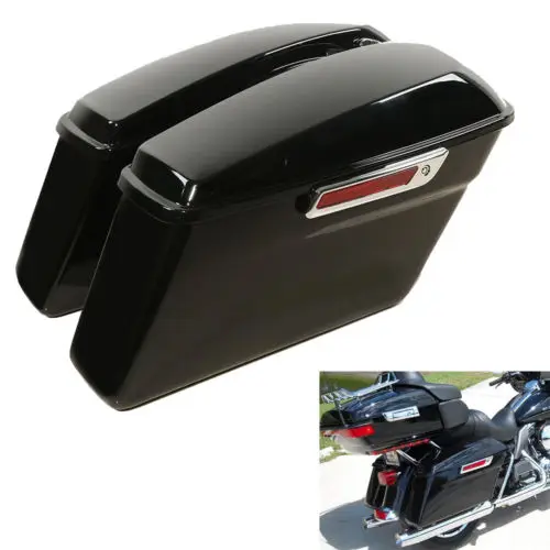Жесткие седельные сумки для мотоцикла с защелками Harley Touring Models 2014 2020 Road King Street Electra