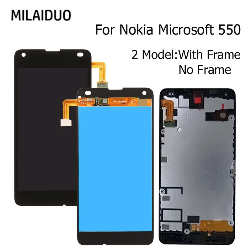 ЖК дисплей для Nokia Microsoft Lumia 550 сенсорный экран дигитайзер полная сборка запасные