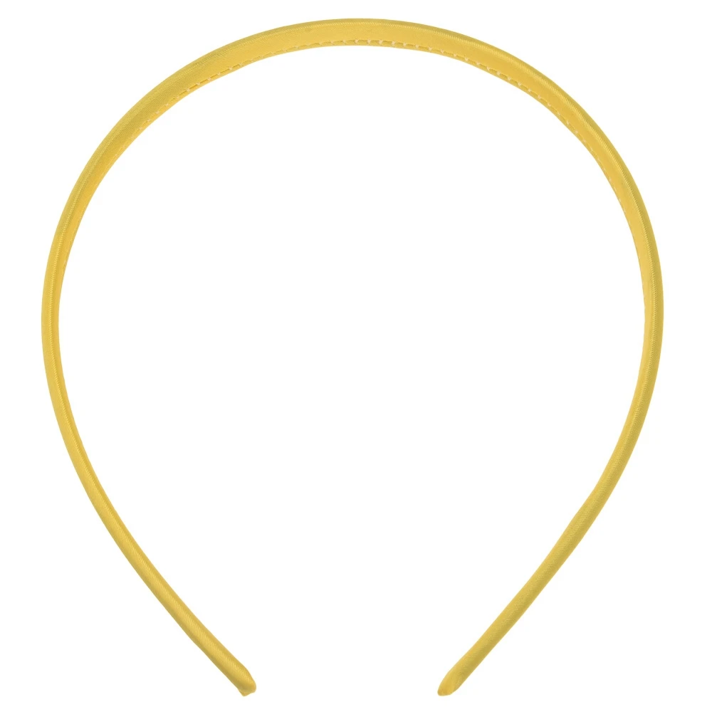 Yellow 4 шт. лента для волос 1 см* 36 см обруч для волос аксессуары для волос Diy Единорог вспомогательный оголовье лента для волос модный аксессуар - Цвет: Yellow