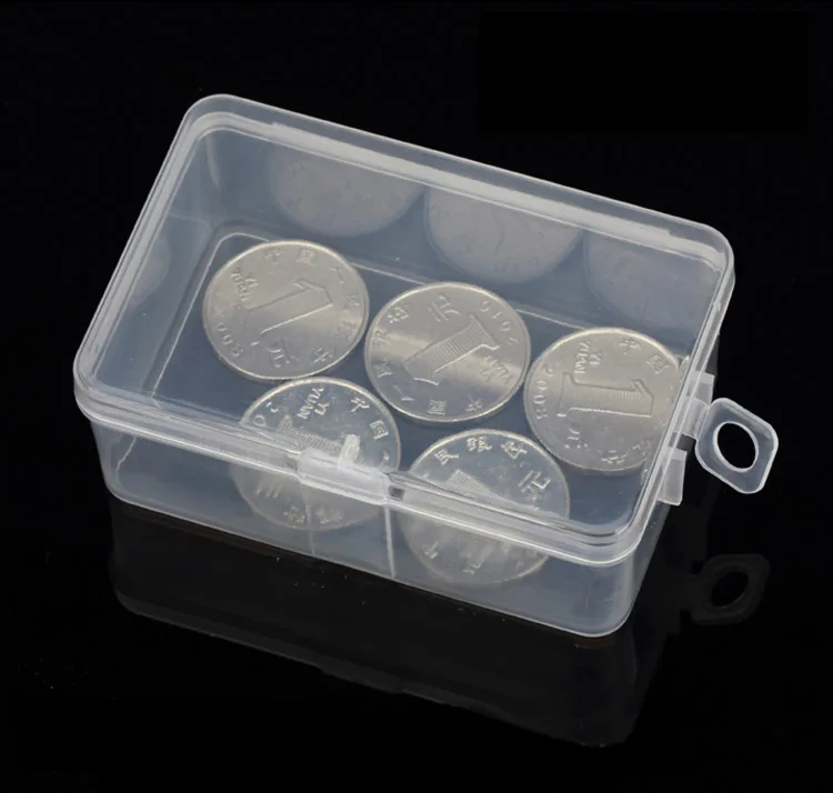 50 шт. прямоугольная прозрачная пластиковая коробка полипропиленовый материал