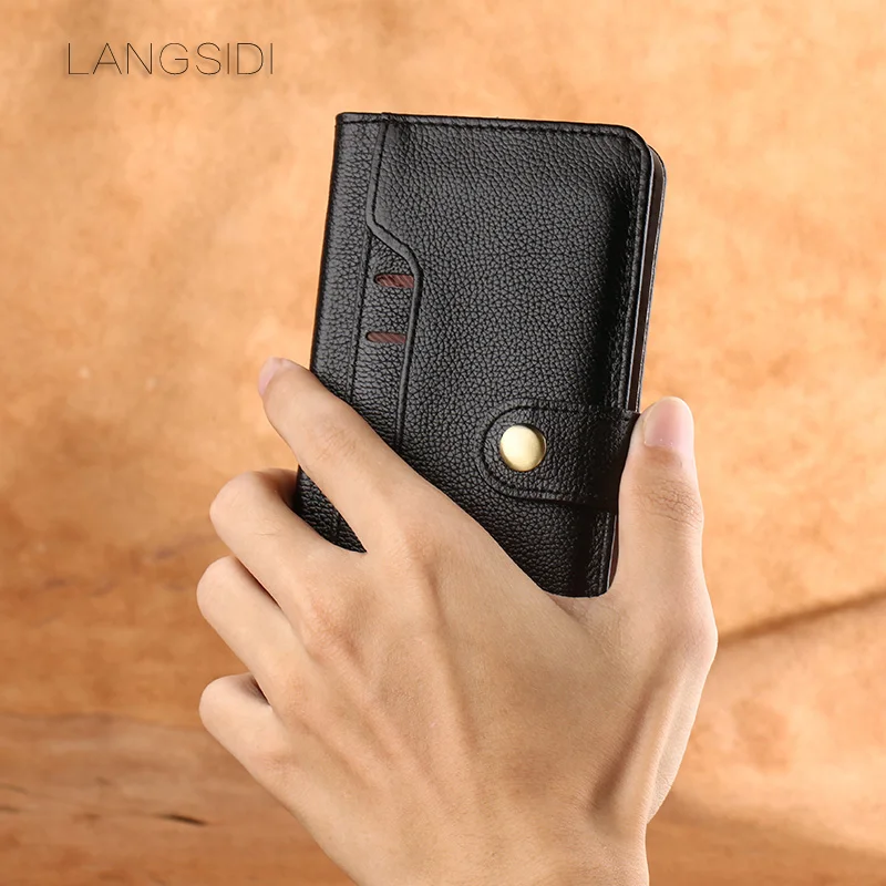 Langsidi случае formeizu Pro 7 ручной работы Пояса из натуральной кожи кошелек откидная