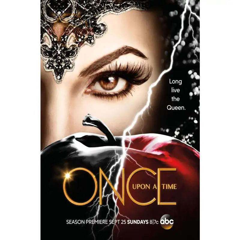 Новый постер Once Upon A Time атласный на заказ тканевый настенный с принтом из шелковой