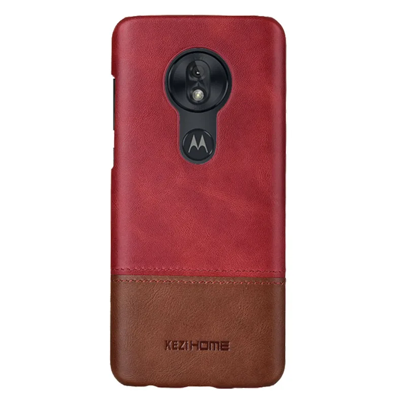 Чехол для Motorola Moto G7/G7 Plus KEZiHOME роскошный хит цвета натуральная кожа жесткая задняя крышка для G7 Play/G7 power чехол для телефона s