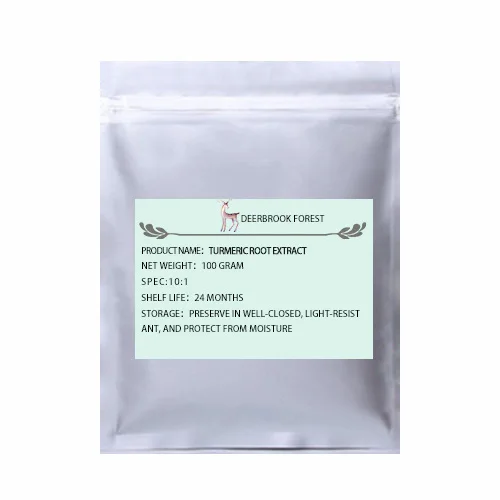 100g(3.53oz) USDA и EC сертифицированный органический экстракт корня куркумы 10:1 Экстракт Куркумы Куркумин - Цвет: 100g(3.53oz)