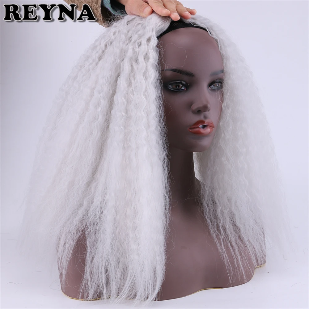 REYNA, кудрявые прямые волосы, плетение, синтетические волосы для наращивания, пряди, 3 шт., общий вес, 210 г, пряди волос для женщин