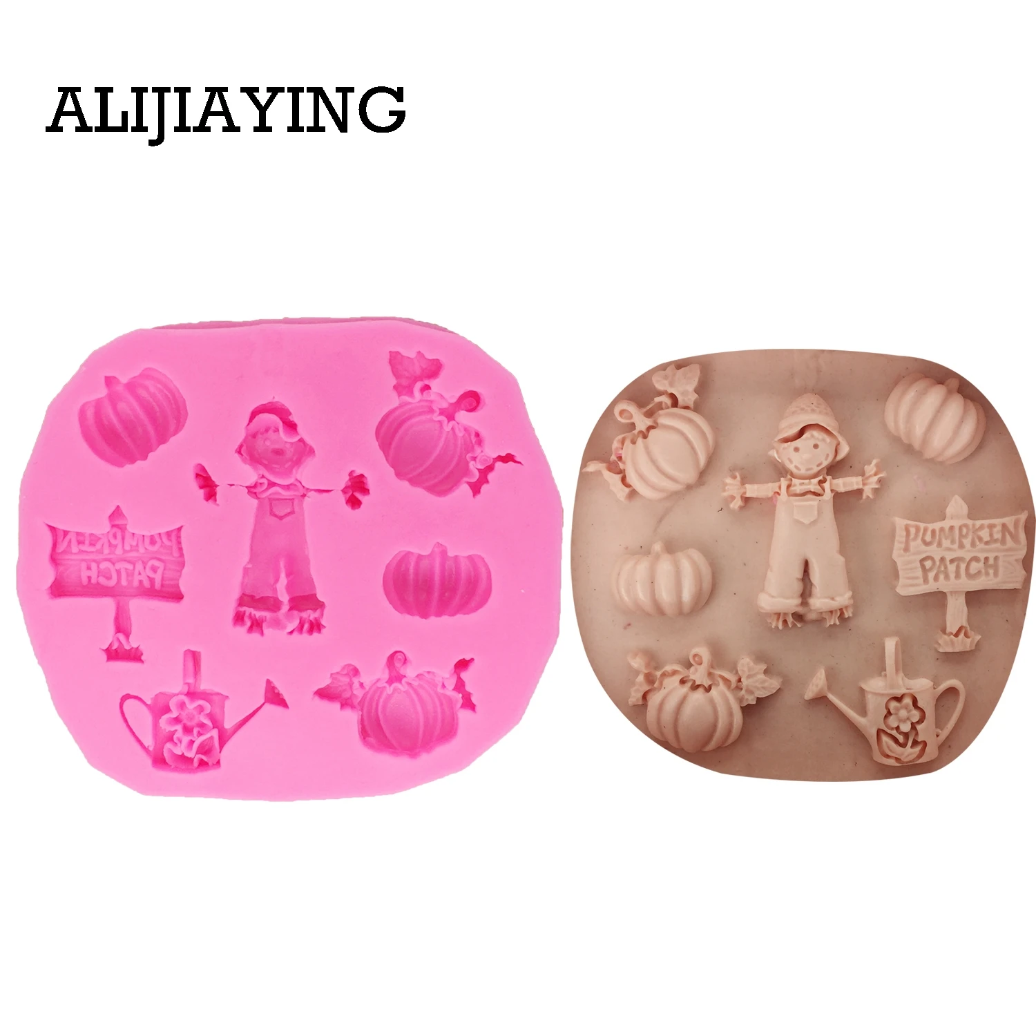 

M1320 Хэллоуин Тыква мальчик силиконовая форма для тортов, фондана Инструменты для декорирования, мыло бар, форма женская