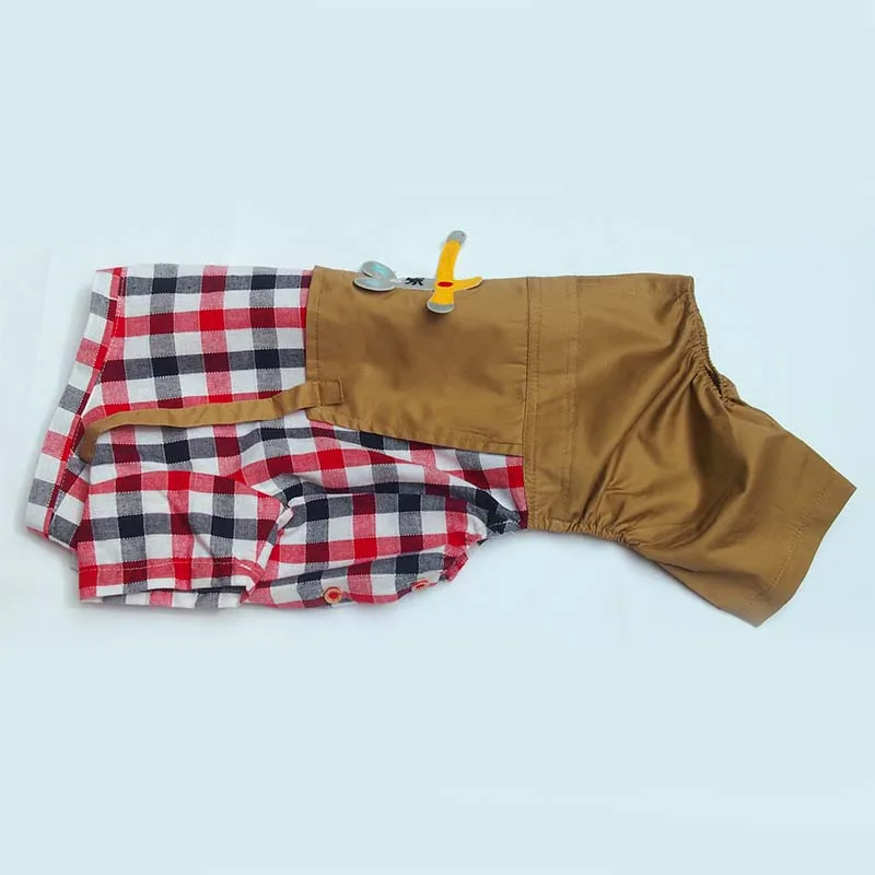 Летняя одежда в клетку для собак большой и цвет золотистого ретривера щенка