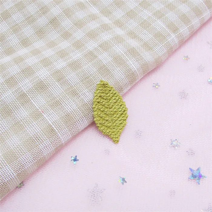 yellow 80 шт./лот, 2,8*1,6 см, вязанный крючком лист, мягкие Аппликации, аксессуары, искусственные пластыри, сделай сам, рукоделие, заколки для волос, украшение - Цвет: yellow