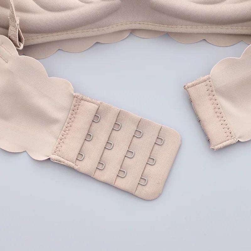 Комплект нижнего белья Пуш-Ап Топ бесшовные Bralette провода Бесплатная бюстгальтер