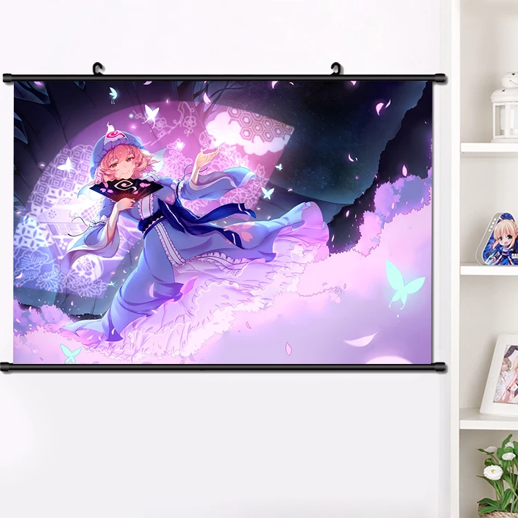 Японский аниме проект TouHou косплей хакури рейму настенный плакат подвесной на