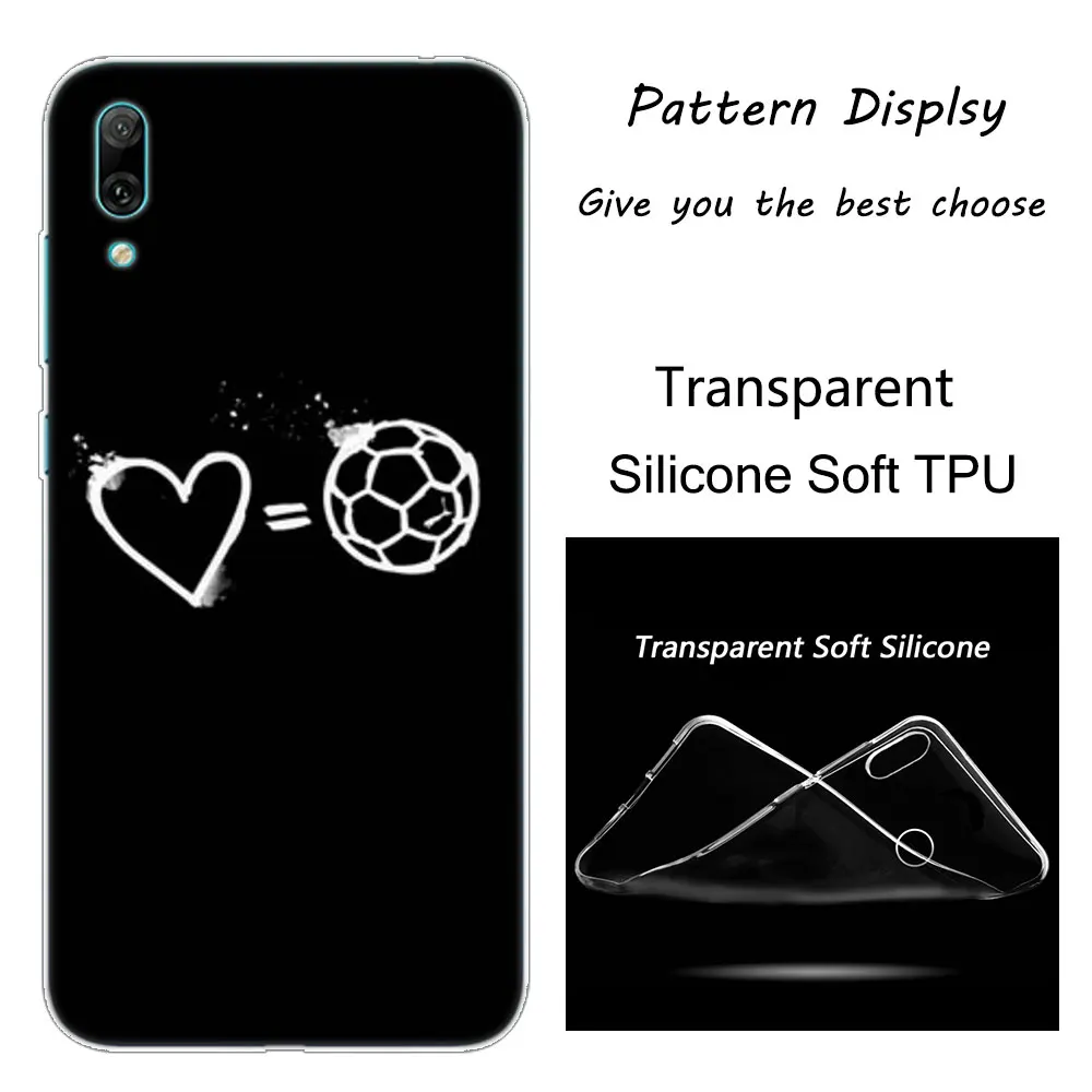 Спортивный Футбольный Мягкий силиконовый чехол для телефона huawei mate 10 20 Lite Pro Enjoy 9S Y9 Y7 Y6 Y5 Pro Модный чехол - Цвет: 003