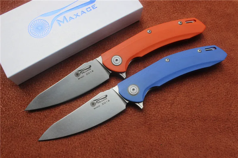 Бесплатная доставка складной нож Maxace Wind Flipper лезвие: 100% S35VN Ручка: G10 карманные