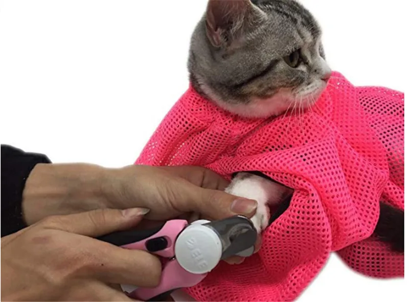 Кошка Pet ногтей обрезки кошка Груминг мешок мешки для ванной (S14)|Уход за кошками| |