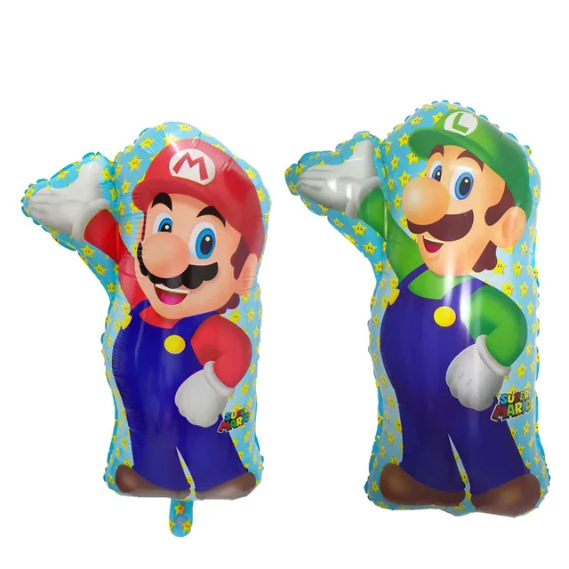 2 шт./лот, фольгированные шары Super Mario для дня рождения, украшения, детские игрушки, душ для девочек и мальчиков, гелиевый надувной шар