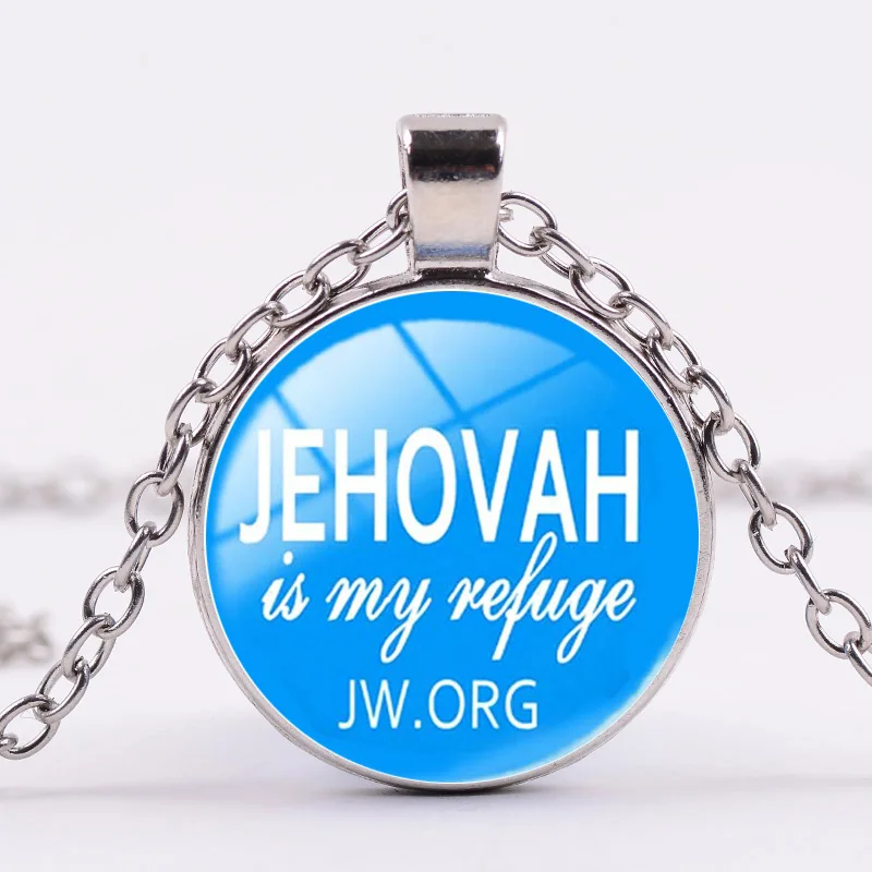 SONGDA Blue JW.ORG ожерелья и сувениры с длинной цепочкой на свитер со стеклянной