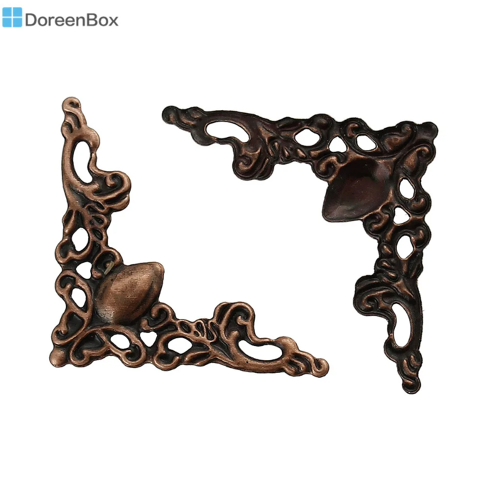 Doreen Box Филигранное тиснение фурнитура для украшений треугольник антикварный