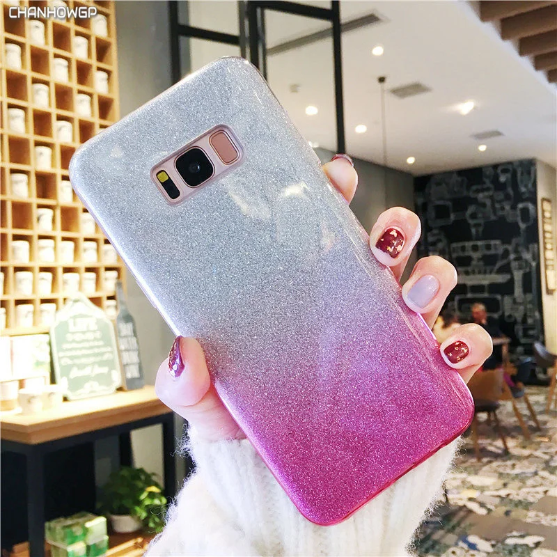 Glitter Case for Samsung Galaxy A3 A5 A7 2016 J3 J5 J7 2017 J2 Pro Prime A8 2018 S5 Neo S6 S7 edge S8 S9 Plus 2 In 1 Cover CAPA |