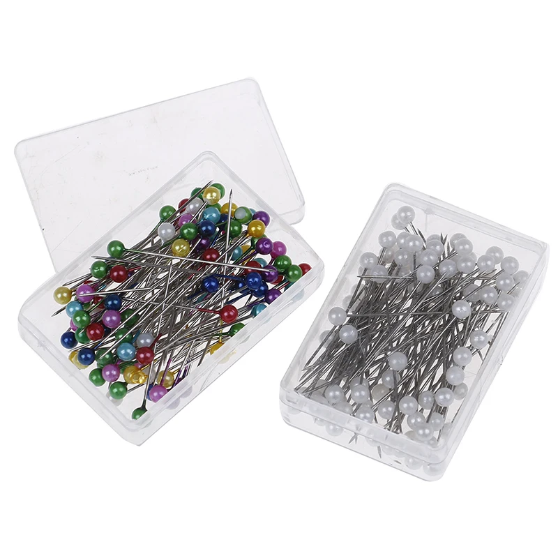 2 стиля 38 мм 100 шт./кор. круглая жемчужная головка Фотоэлементы Цветочные швейные