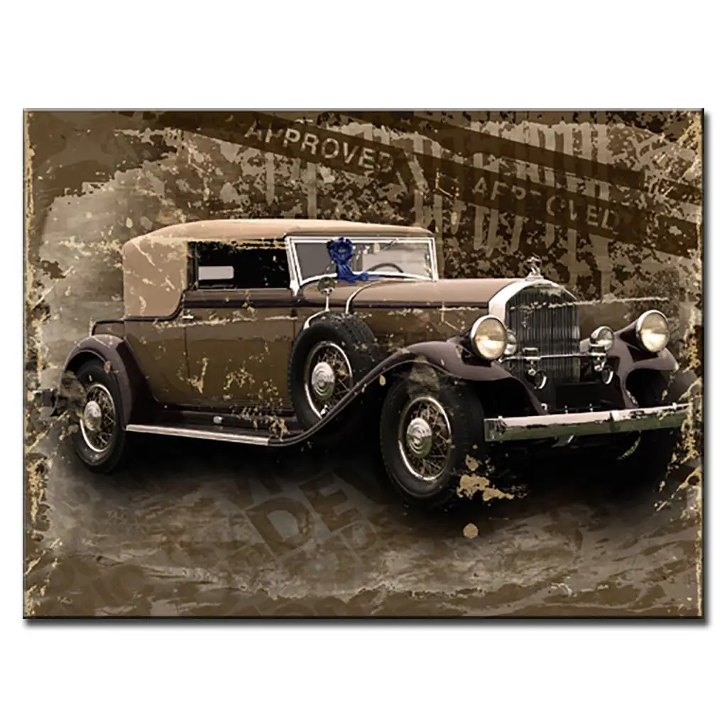 Модный винтажный постер с принтом Rolls-Royce phantom картина маслом на холсте без рамки