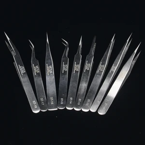 Оригинальный Пинцет Vetus серии ST, ультра точный удлинитель из нержавеющей стали, антикислотный Антистатический пинцет из нержавеющей стали, ST-10