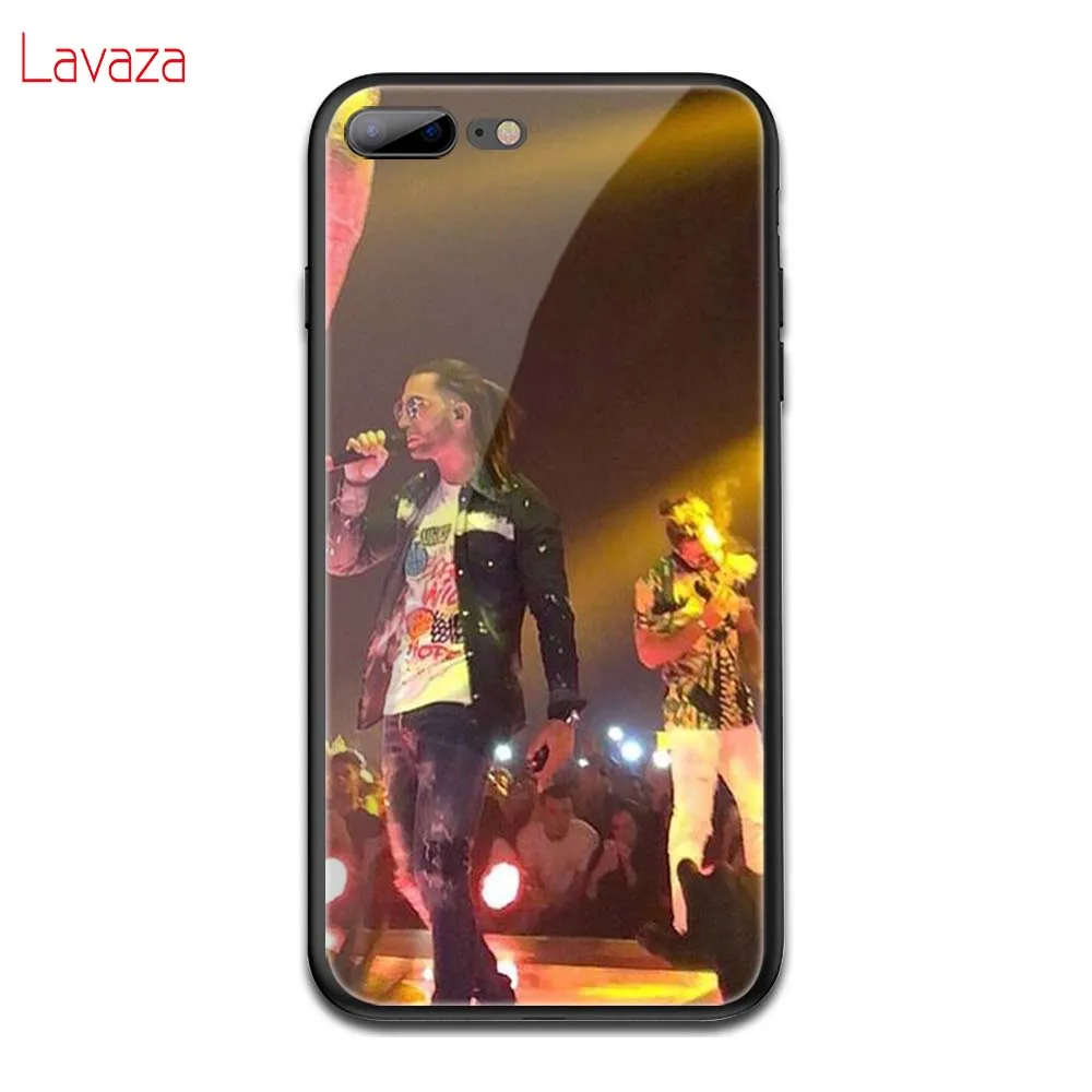 TG3 Чехол Lavaza PNL Rapper из закаленного стекла TPU для iPhone 6 6S 7 8 Plus 5 5S SE XR X XS 11 Pro MAX - Цвет: TG3