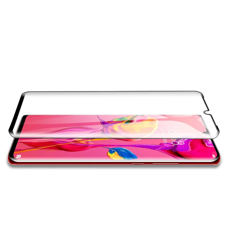 5D закаленное стекло для Huawei P30 Pro Полное покрытие Защитная пленка экрана с защитой