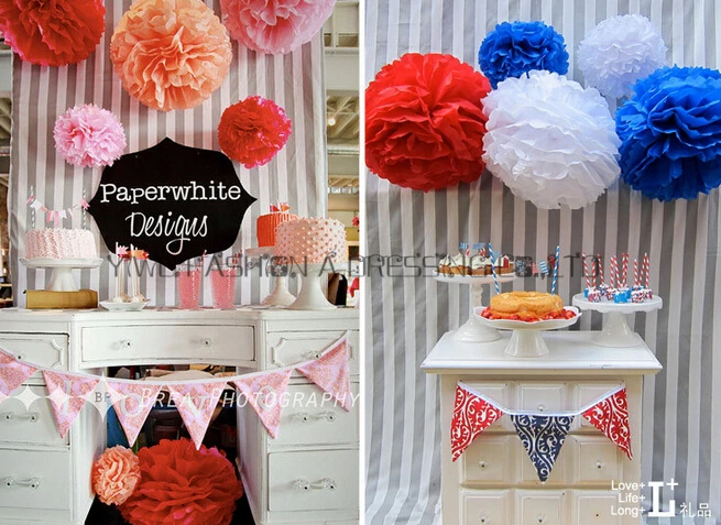 6 дюймов/10 дюймов/12 дюймов папиросная бумага pom poms 33 шт шарики из искусственных