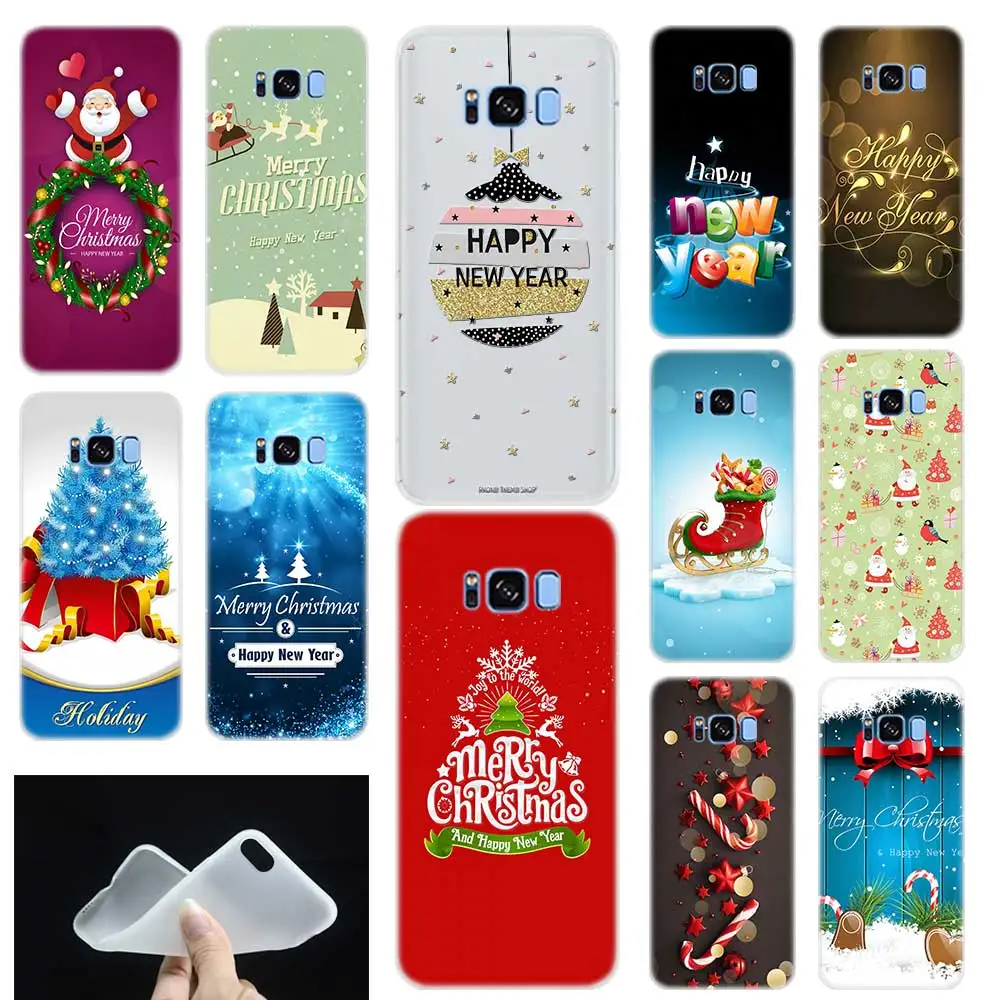 Алмазная живопись рождественские карты Мягкий силиконовый чехол для Samsung Galaxy S7edge