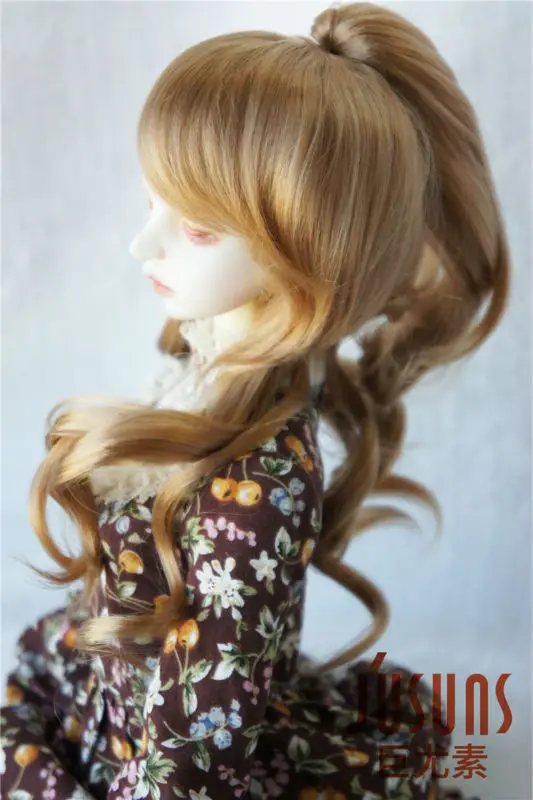 JD180 1/3 синтетический мохеровый парик Размер 8-9 дюймов BJD кукла парик виниловая кукла играть куклы парики клип куклы парики