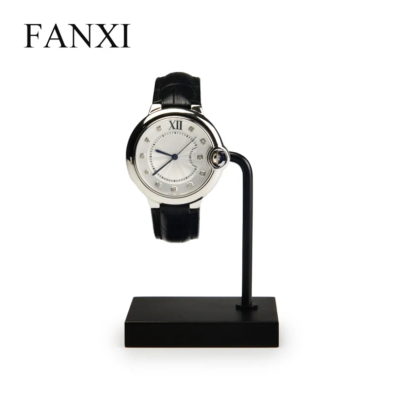 

FANXI New Black Metal & Acylic Watch Display Holder Jewelry Display Stand Watch Organizer for Jewelry Packaging Exhibition
