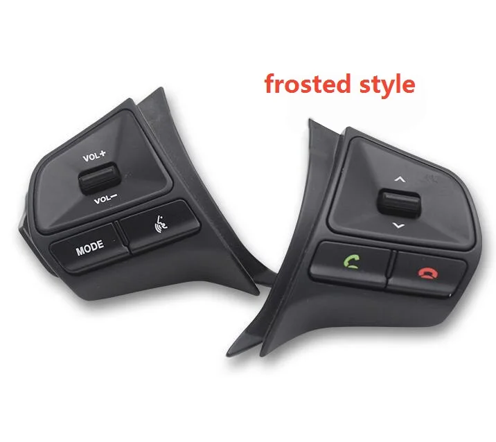 frosted style CAPQX для KIA K2 RIO 2011- Автомобильный руль кнопка управления многофункциональная Bluetooth Музыка Аудио громкость Регулируемый переключатель - Цвет: frosted style