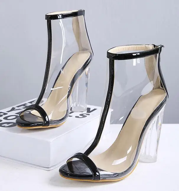 Zapatos Mujer Ladies Summer Clear Wedding Shoes Sexy High Heels Woman Chaussure Femme Women Sandals Pumps P161626 | Обувь