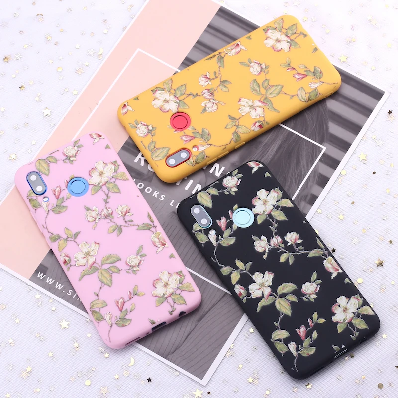 Винтажный силиконовый чехол для Xiaomi Mi Redmi Note 5 6 7 8 9 10 lite Pro Plus с цветочным