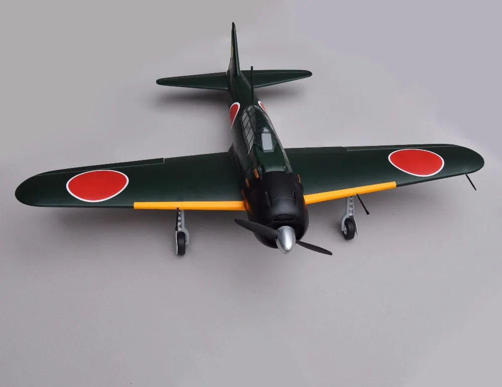Истребитель Зеро 46 Nitro самолет 5 Каналы АРФ RC самолетик из пробкового дерева