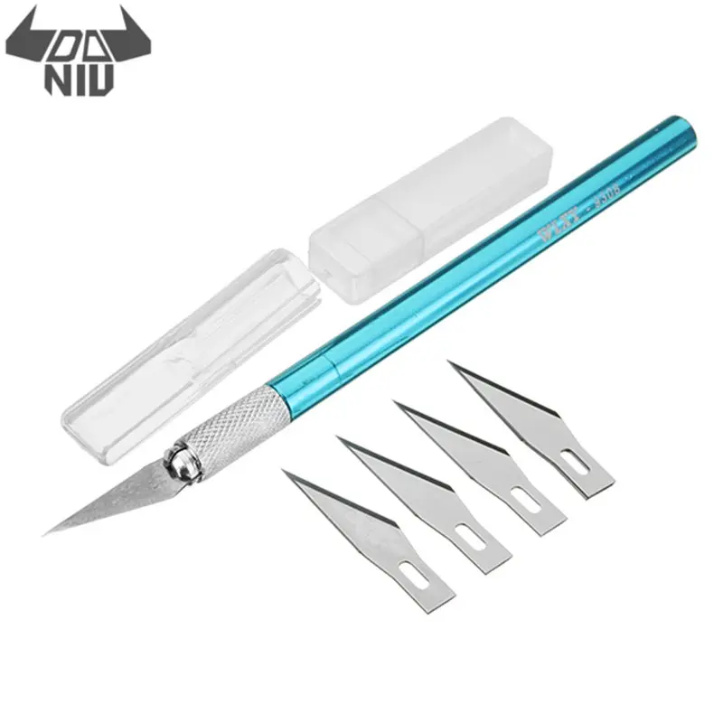 Набор многоцелевой ножей DANIU с 6 лезвиями металлическая ручка резак для хобби |