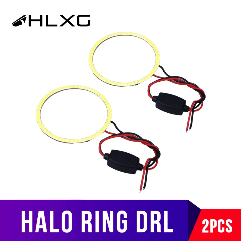 Автомобиль COB светодиодный Halo Кольцо ангельские глазки дневные ходовые огни DRL