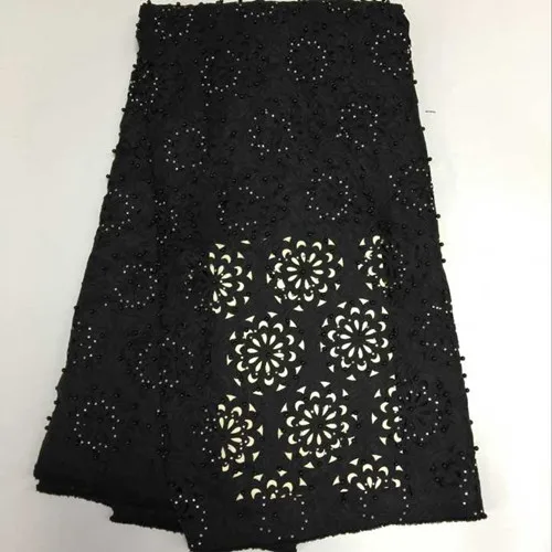 Розовый ткань лазерная резка кружева с бисером и камнями Высокое качество