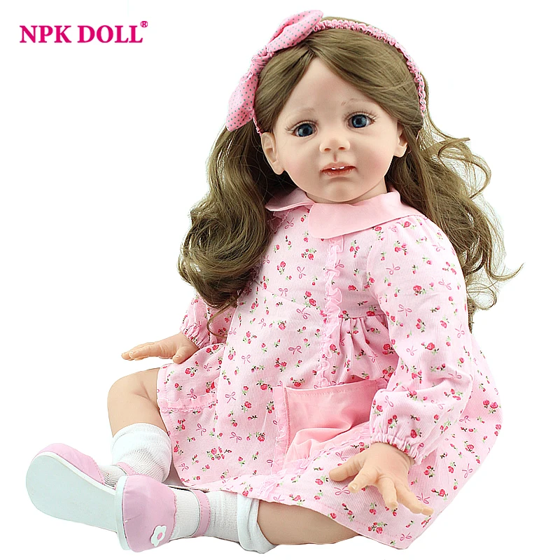 Фото NPKDOLL 60 см doll reborn Реалистичные куклы реборн Reborn 24" ручной Куклы Младенца Для