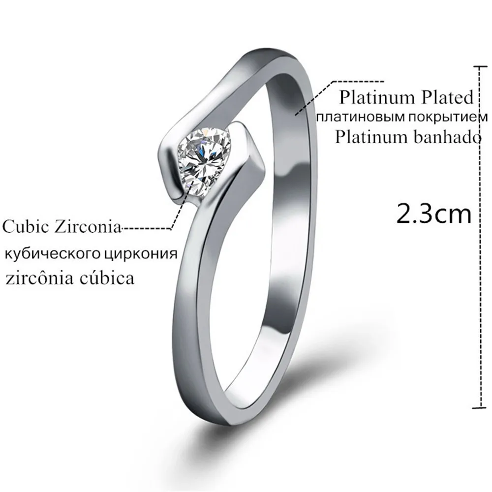 Женское серебряное кольцо свадебное ювелирное изделие SRI140001 | Украшения и