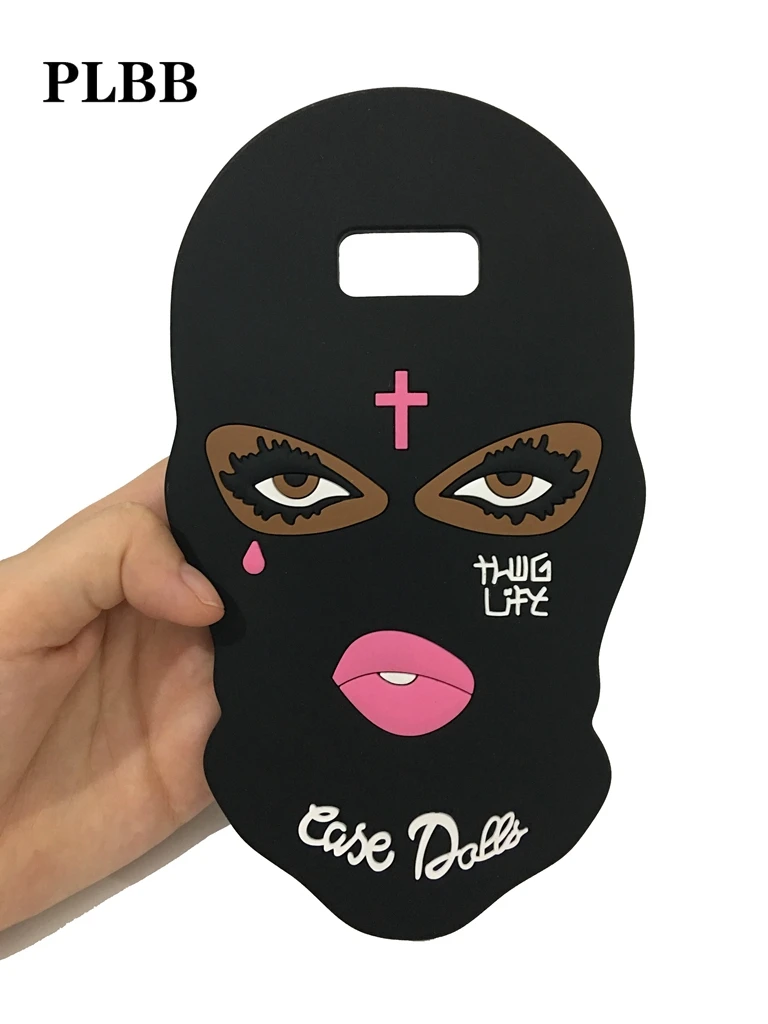 3D Big Eyes Mask Teared Girl Jesus Christian Cross Silicone Phone Case for Samsung Galaxy Note 8 S6 Edge Plus S7 S8 S9 |