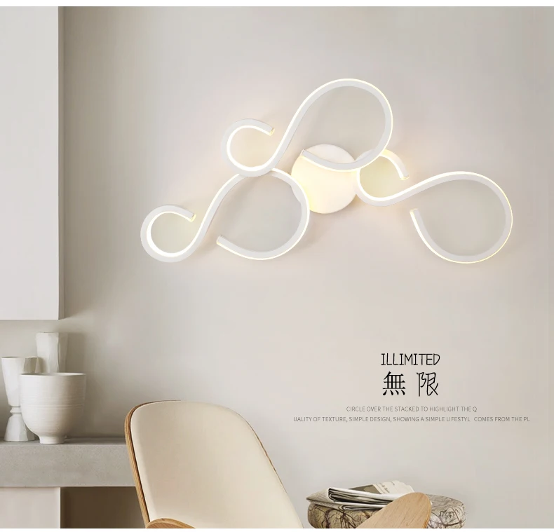 

LED 14W 28W 42W Wall Lamps Aluminum Wall Sconces LED Wall lamparas de techo For Bedroom Living room dining room