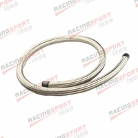 stainless steel braided 1500 psi an4 an 4 4an fuel line gas oil hose 1m 3 3ft
