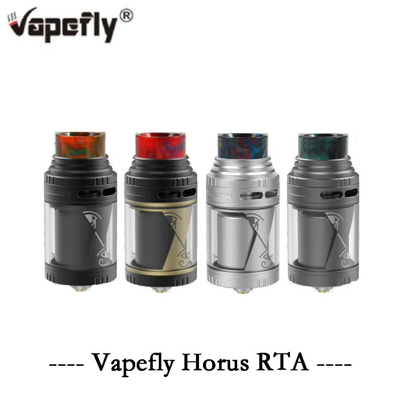 Новейший атомайзер Vapefly Horus RTA для электронной сигареты емкость 25 мм 4 мл с 24K