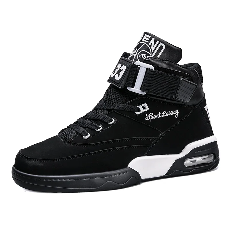 Черный Мужская модная Вулканизированная обувь; кроссовки Jordan 1; обувь с высоким берцем; трендовая Удобная дышащая прогулочная обувь; Tenis Masculino Adulto - Цвет: Черный