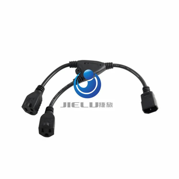 Power Adapter cable Y-Splitter C14 to2x 5-15R 1ft 10 pcs | Обустройство дома