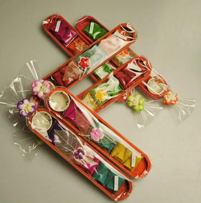 Тайская ароматерапия с держателем для благовоний башни и многоцветное