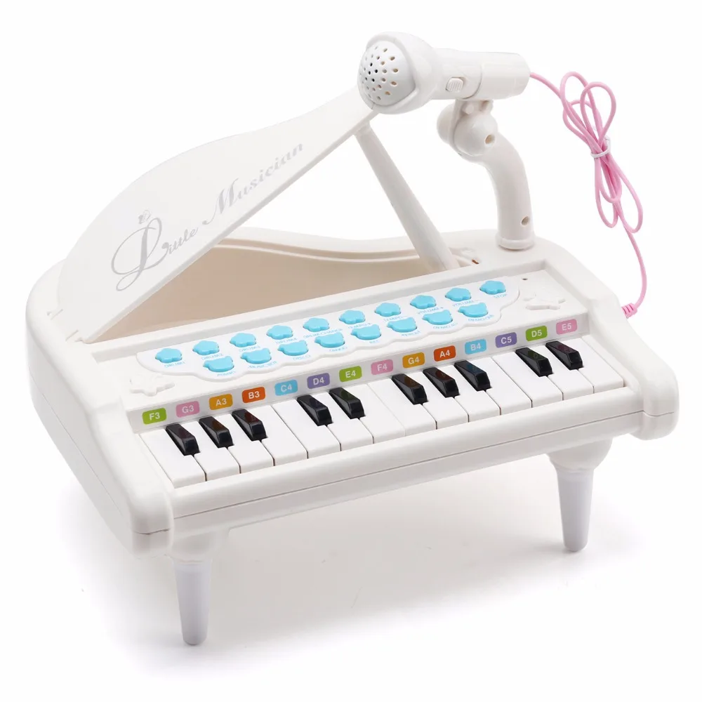 Amy & BentonPiano клавиатура игрушка для детей 24 клавиши белый малышей Подарки на день